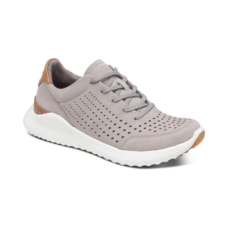 WOMEN'S AETREX LAURA ARCH SUPPORT SNEAKERS | GREY - Image 3