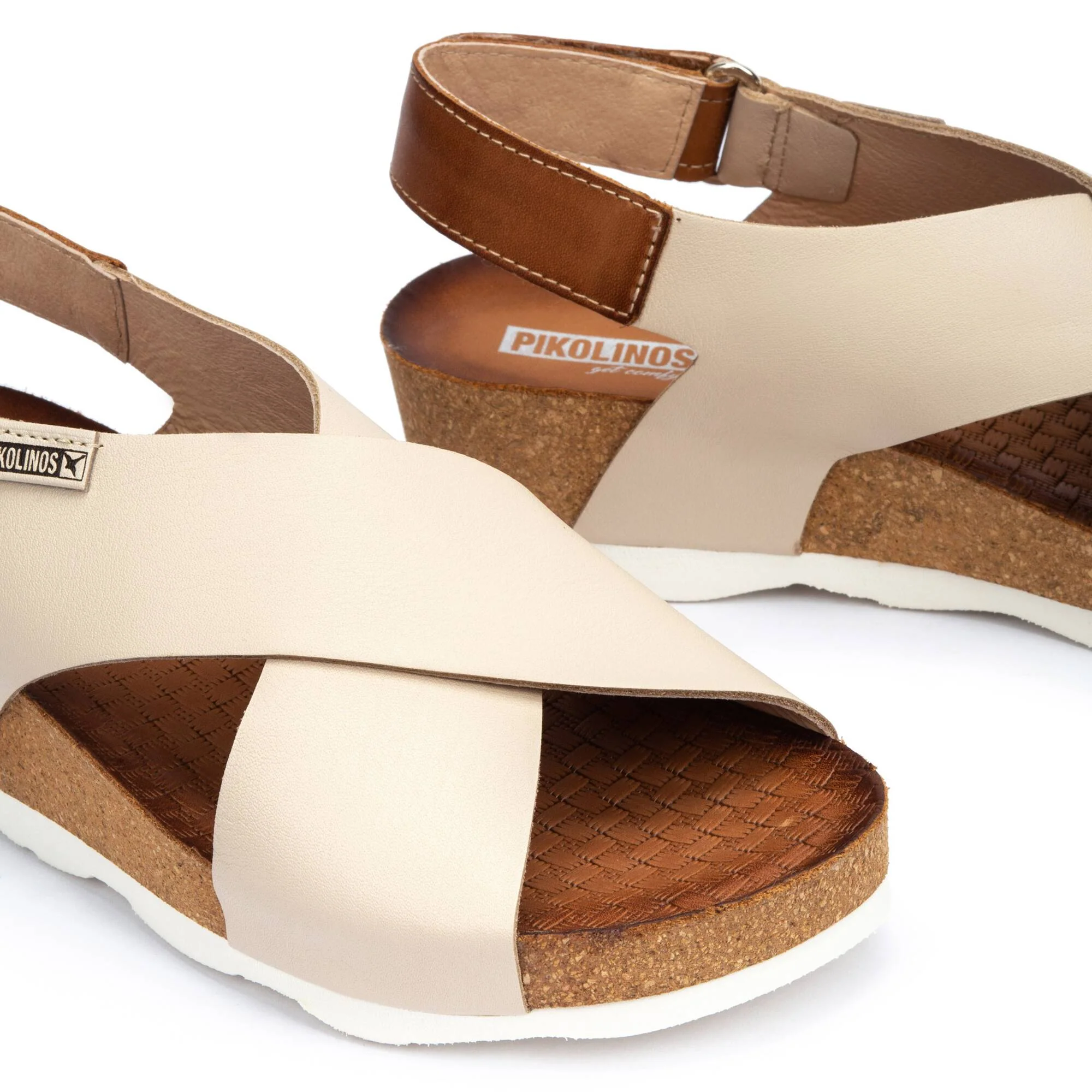 WOMEN'S PIKOLINOS MAHON CROSS - STRAPPED SANDAL | MARFIL - Image 3
