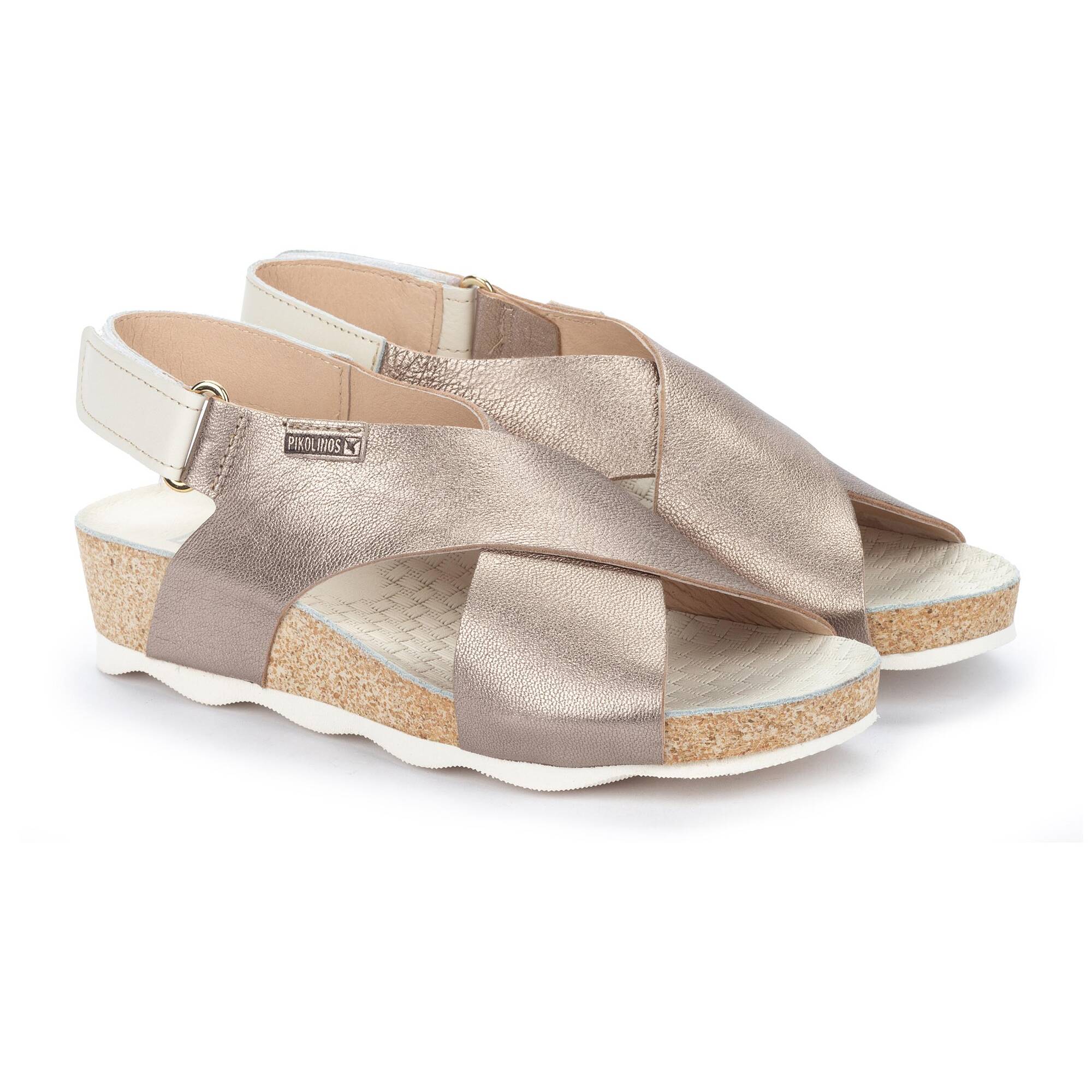 WOMEN'S PIKOLINOS MAHON CROSS - STRAPPED SANDAL | STONE - Image 3