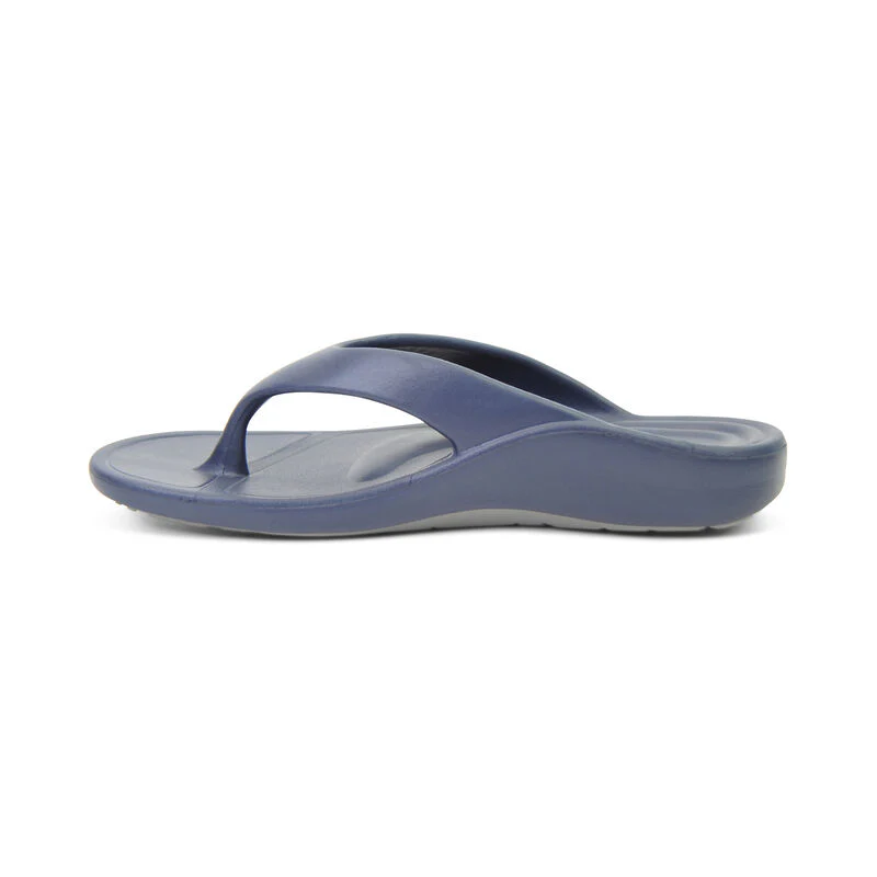 MEN'S AETREX MAUI ORTHOTIC FLIPS | NAVY - Image 3