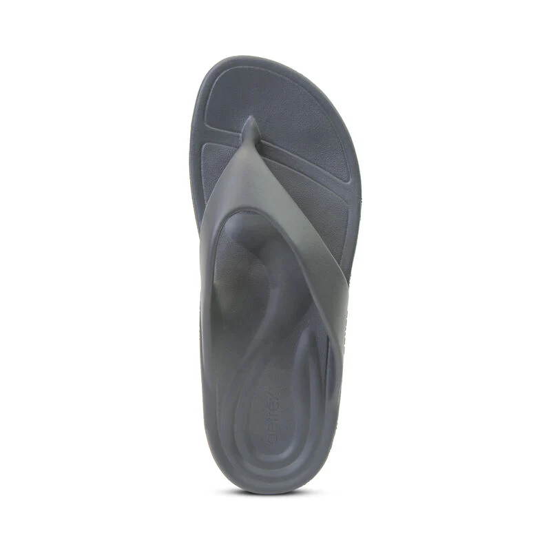 MEN'S AETREX MAUI ORTHOTIC FLIP | CHARCOAL - Image 6
