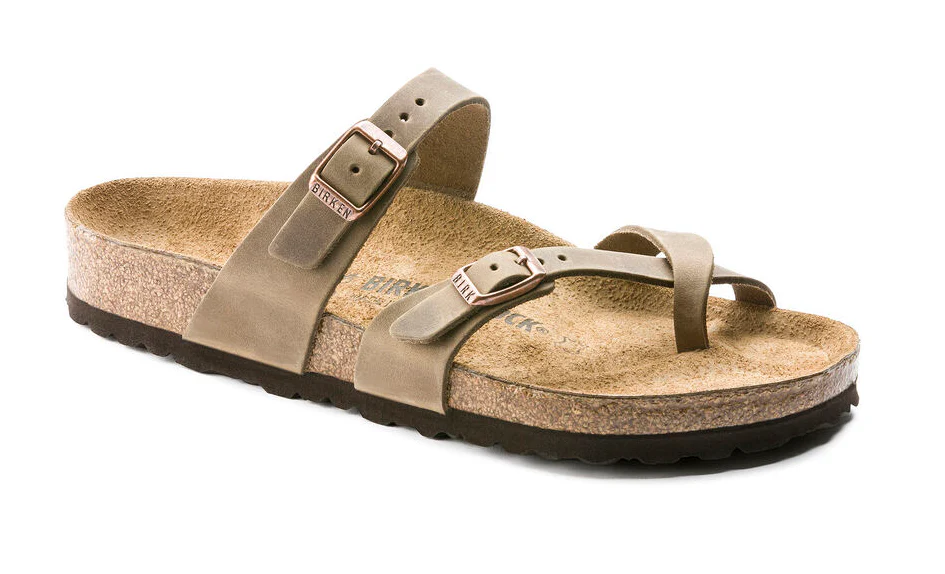 WOMEN'S BIRKENSTOCK MAYARI OILED LEATHER | TABACCO BROWN - Image 3