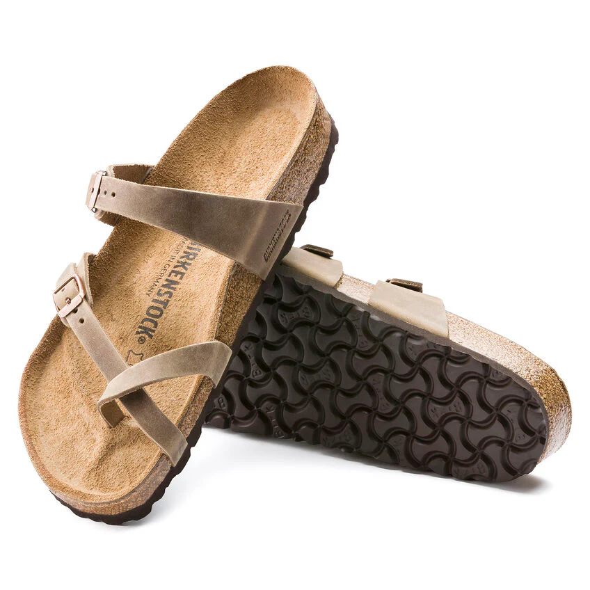 WOMEN'S BIRKENSTOCK MAYARI OILED LEATHER | TABACCO BROWN - Image 5