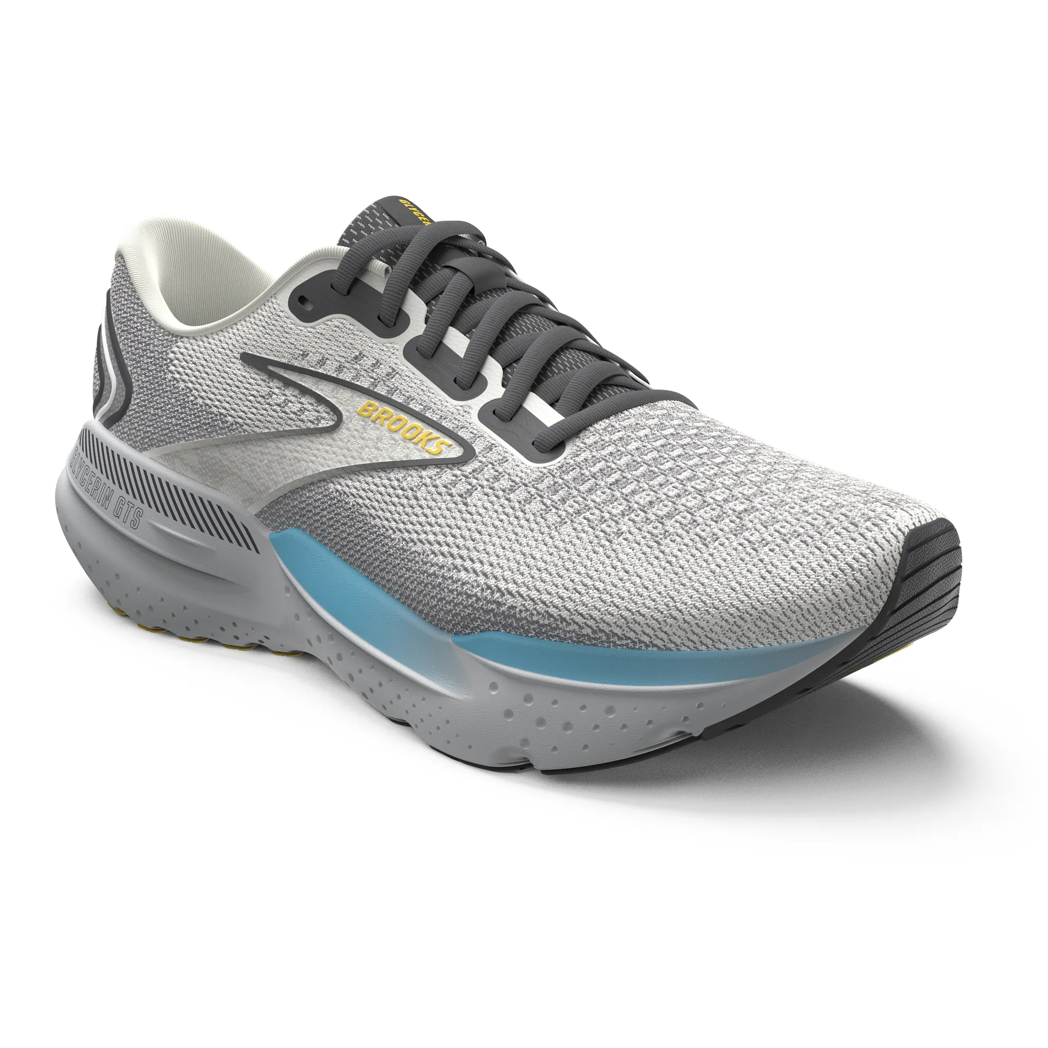 MEN'S BROOKS GLYCERIN 21 | COCONUT / FORGED IRON / YELLOW - Image 2