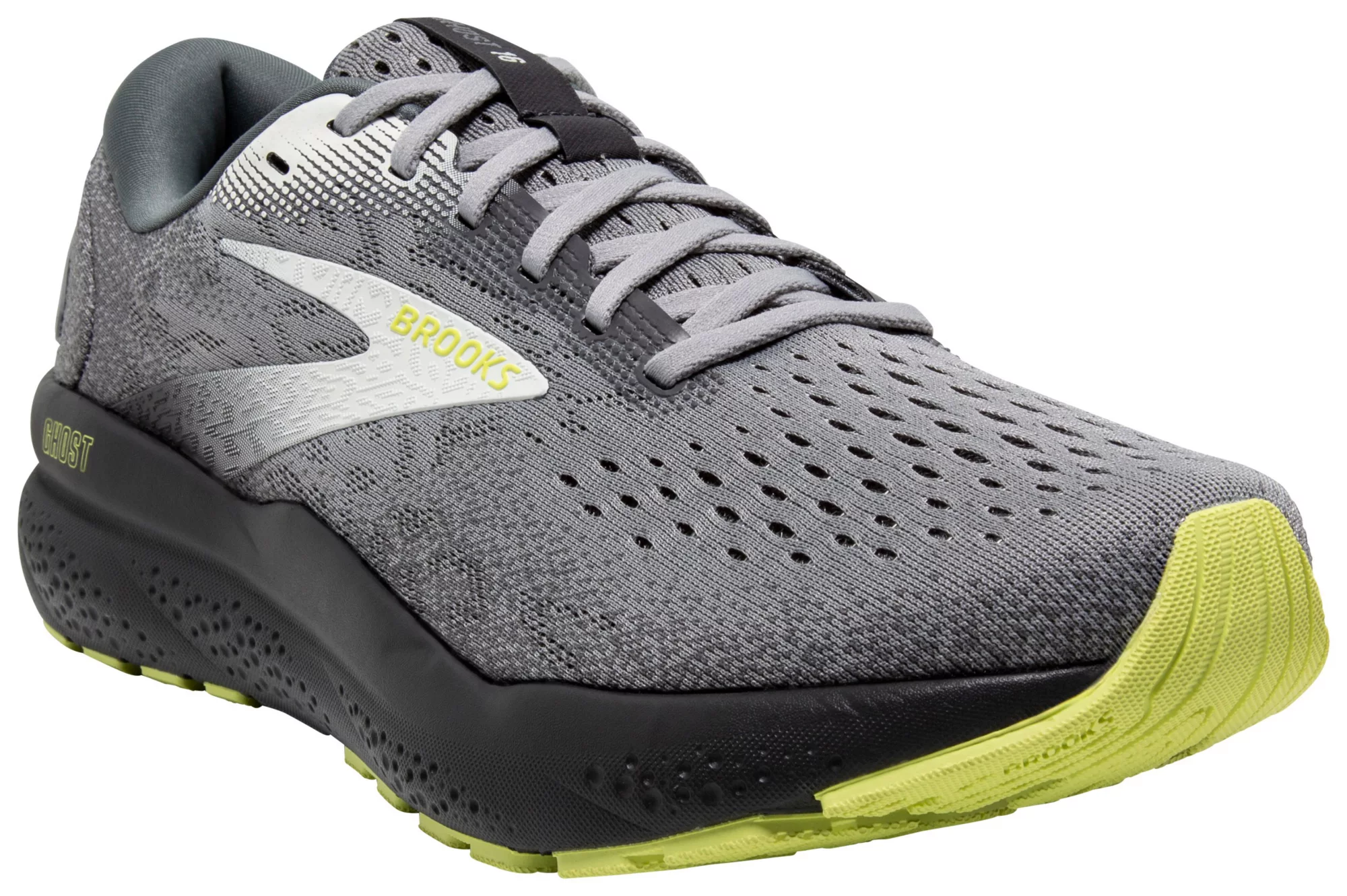 MEN'S BROOKS GHOST 16 | PRIMER / GRAY / LIME - Image 3
