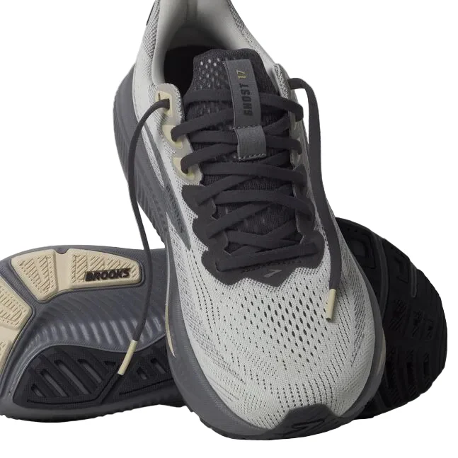 MEN'S BROOKS GHOST 17 | VAPOROUS GREY / PRIMER / SAND - Image 7