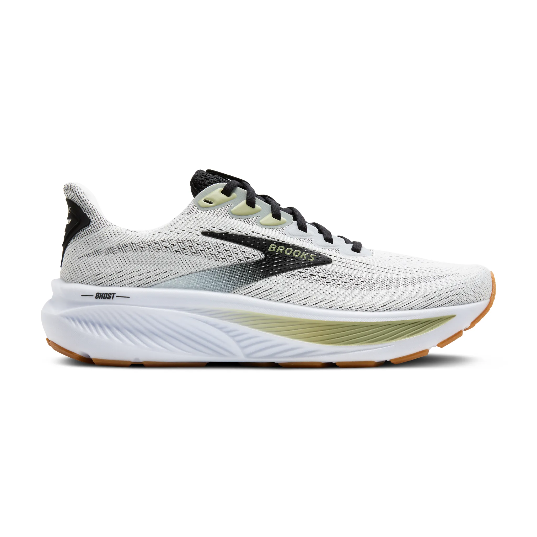 MEN'S BROOKS GHOST 17 | WHITE / BLACK / TEA