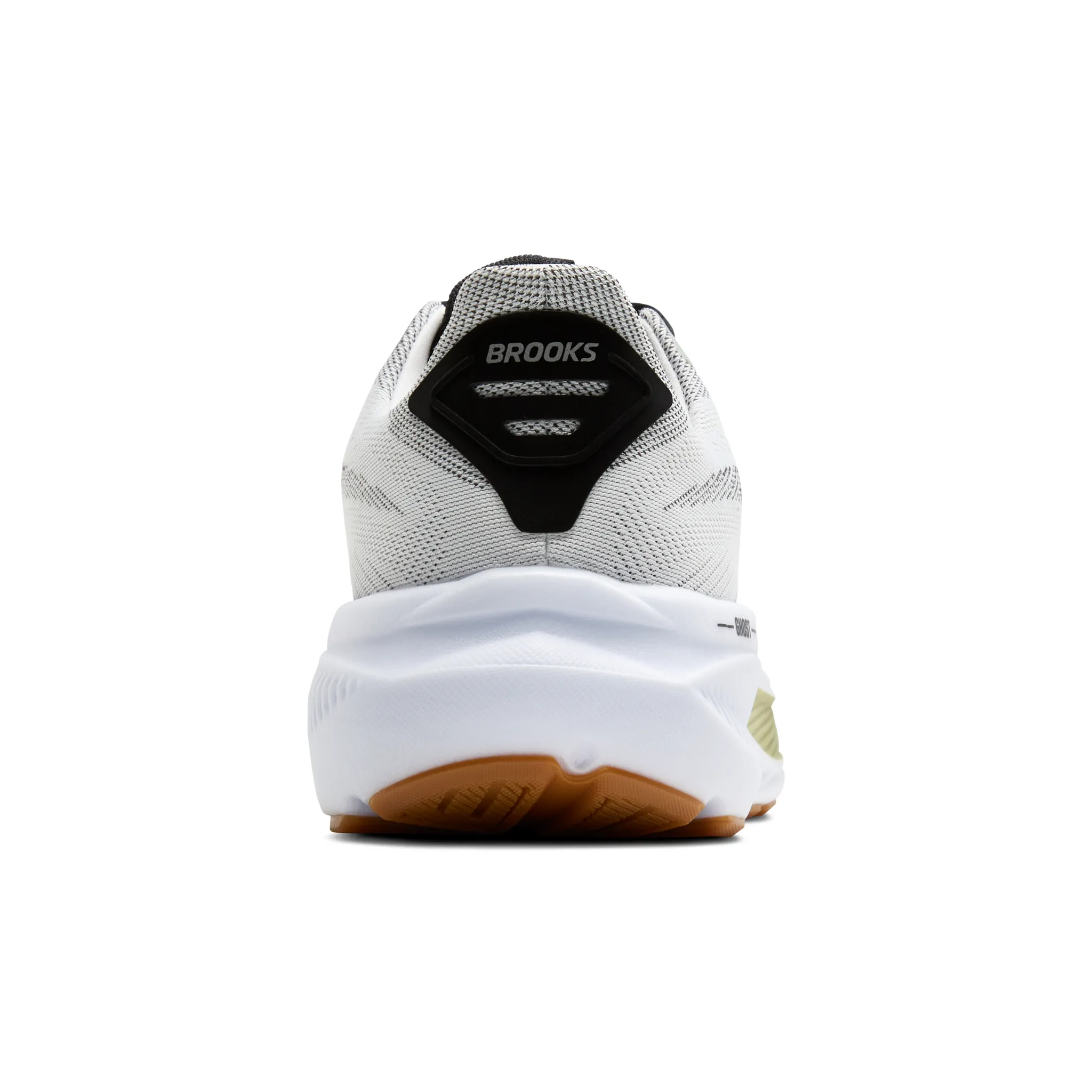 MEN'S BROOKS GHOST 17 | WHITE / BLACK / TEA - Image 3