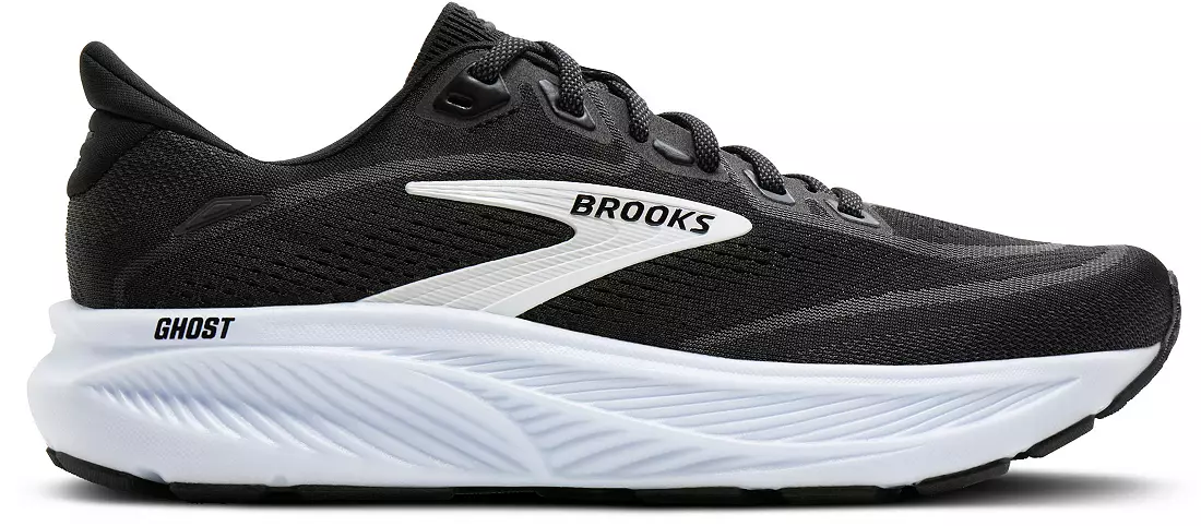 MEN'S BROOKS GHOST 18 | BLACK / GREY / WHITE