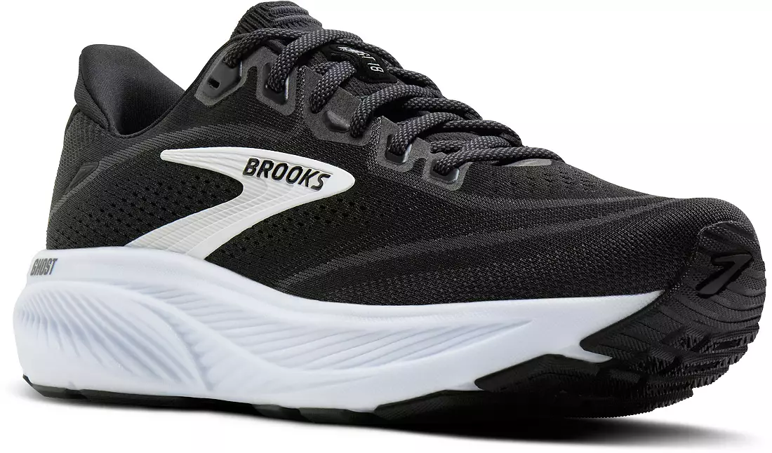 MEN'S BROOKS GHOST 18 | BLACK / GREY / WHITE - Image 3