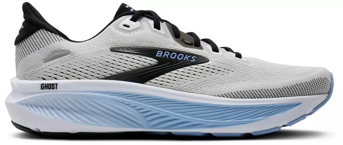 MEN'S BROOKS GHOST 18 | WHITE / BLACK / OPEN AIR