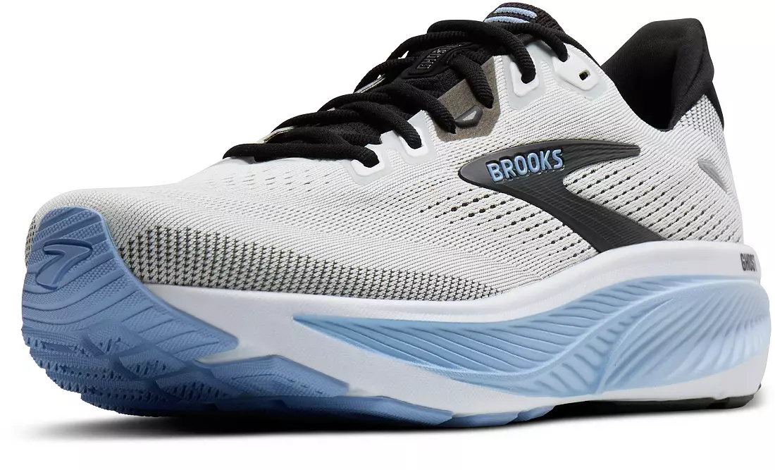 MEN'S BROOKS GHOST 18 | WHITE / BLACK / OPEN AIR - Image 4