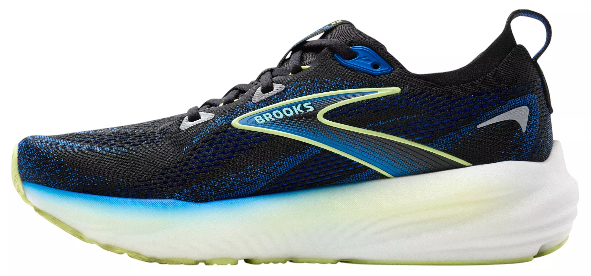MEN'S BROOKS GLYCERIN 22 | BLACK / COBALT / NEO YELLOW - Image 2