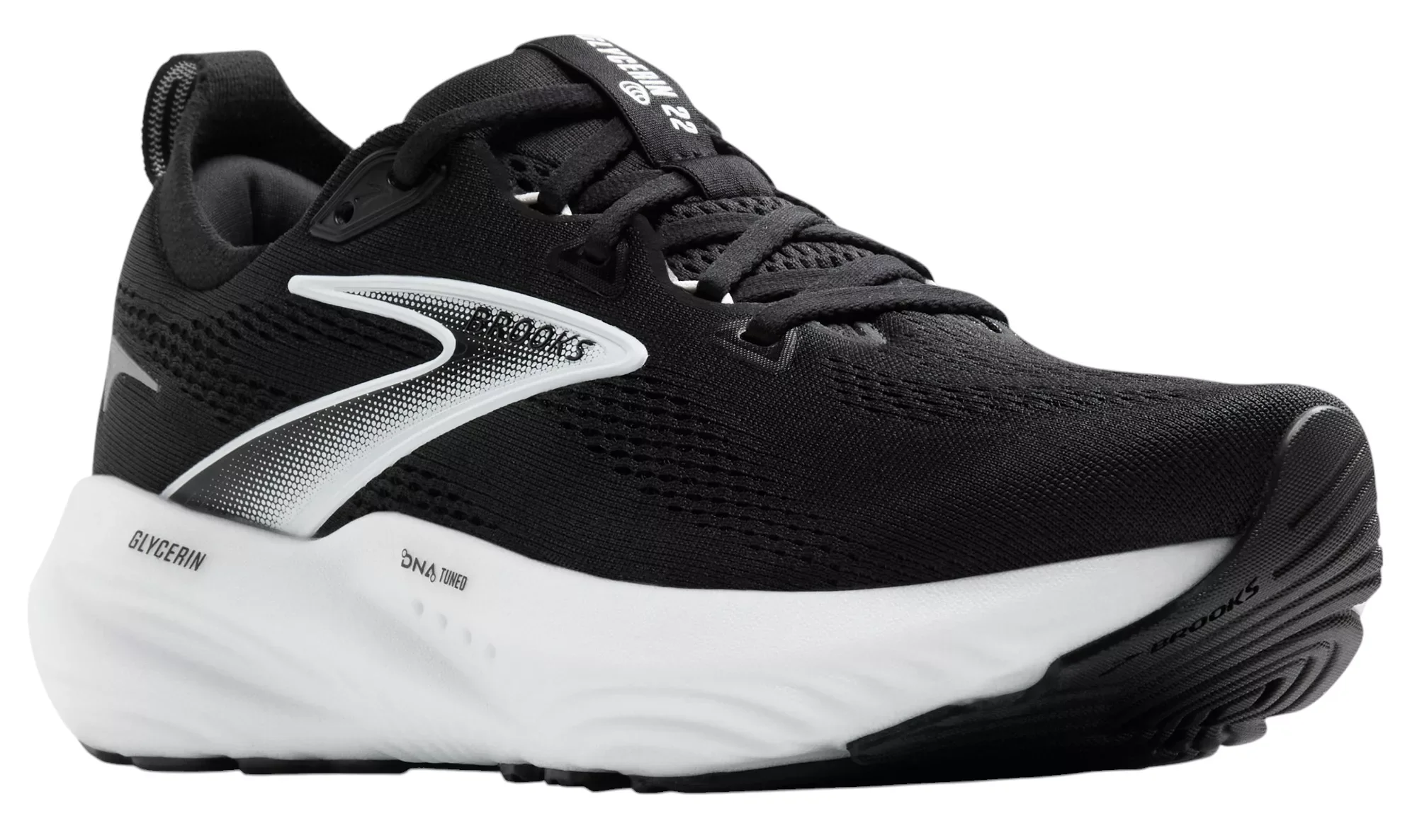 MEN'S BROOKS GLYCERIN 22 | BLACK / GREY / WHITE - Image 3
