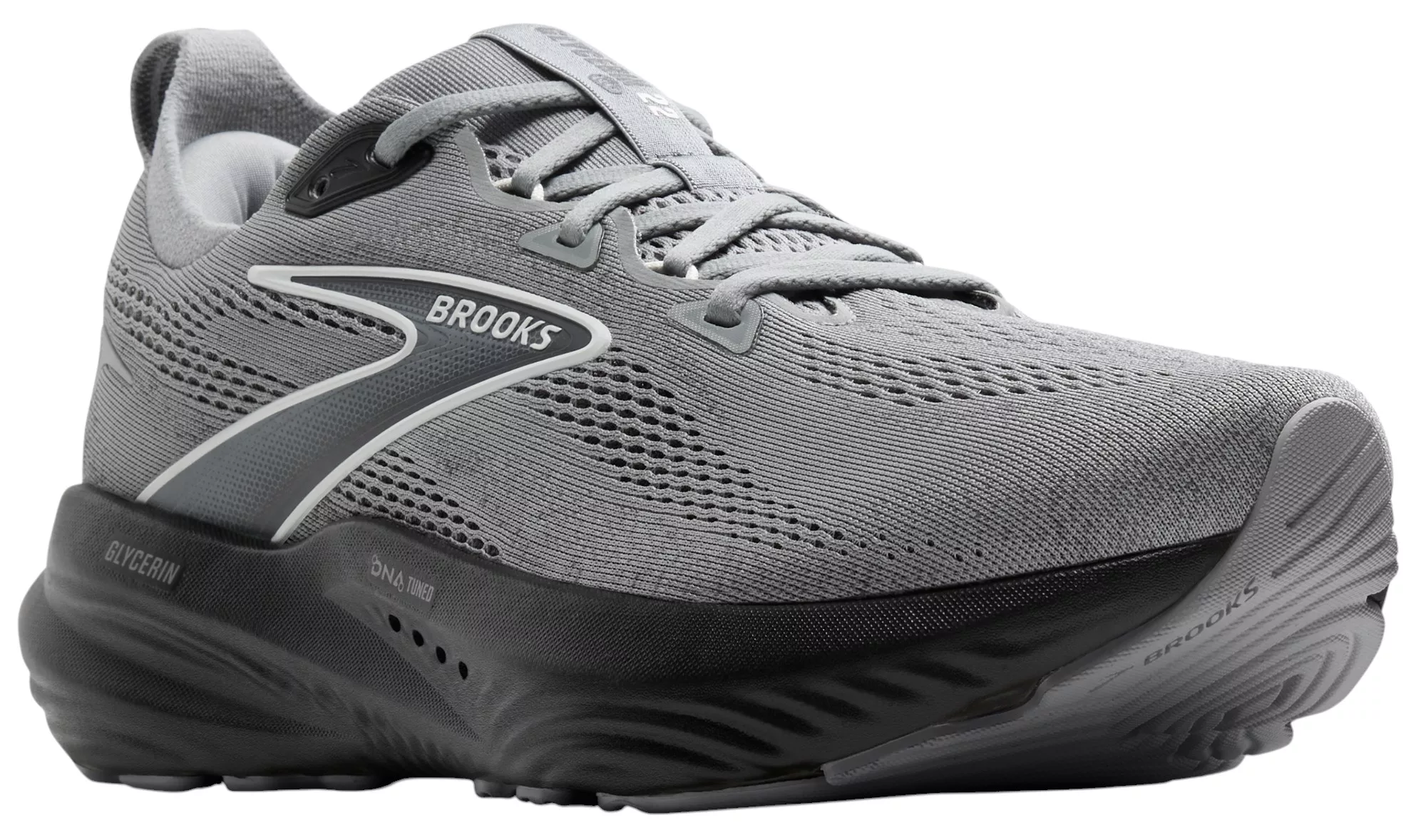 MEN'S BROOKS GLYCERIN 22 | PRIMER GRAY / EBONY /  BLUEWASH - Image 3