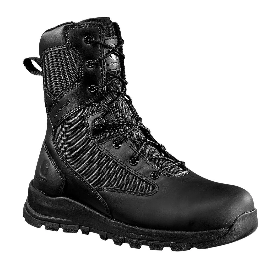 MEN'S CARHARTT GILMORE WATERPROOF 8-INCH SIDE ZIP BOOT | BLACK - Image 3