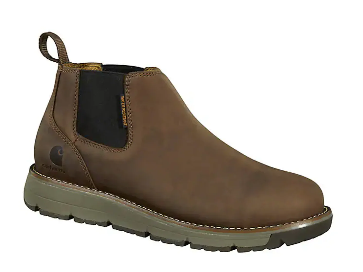 MEN'S CARHARTT MILLBROOK WATER RESISTANT 4-INCH SOFT TOE ROMEO WEDGE | DARK BROWN - Image 3