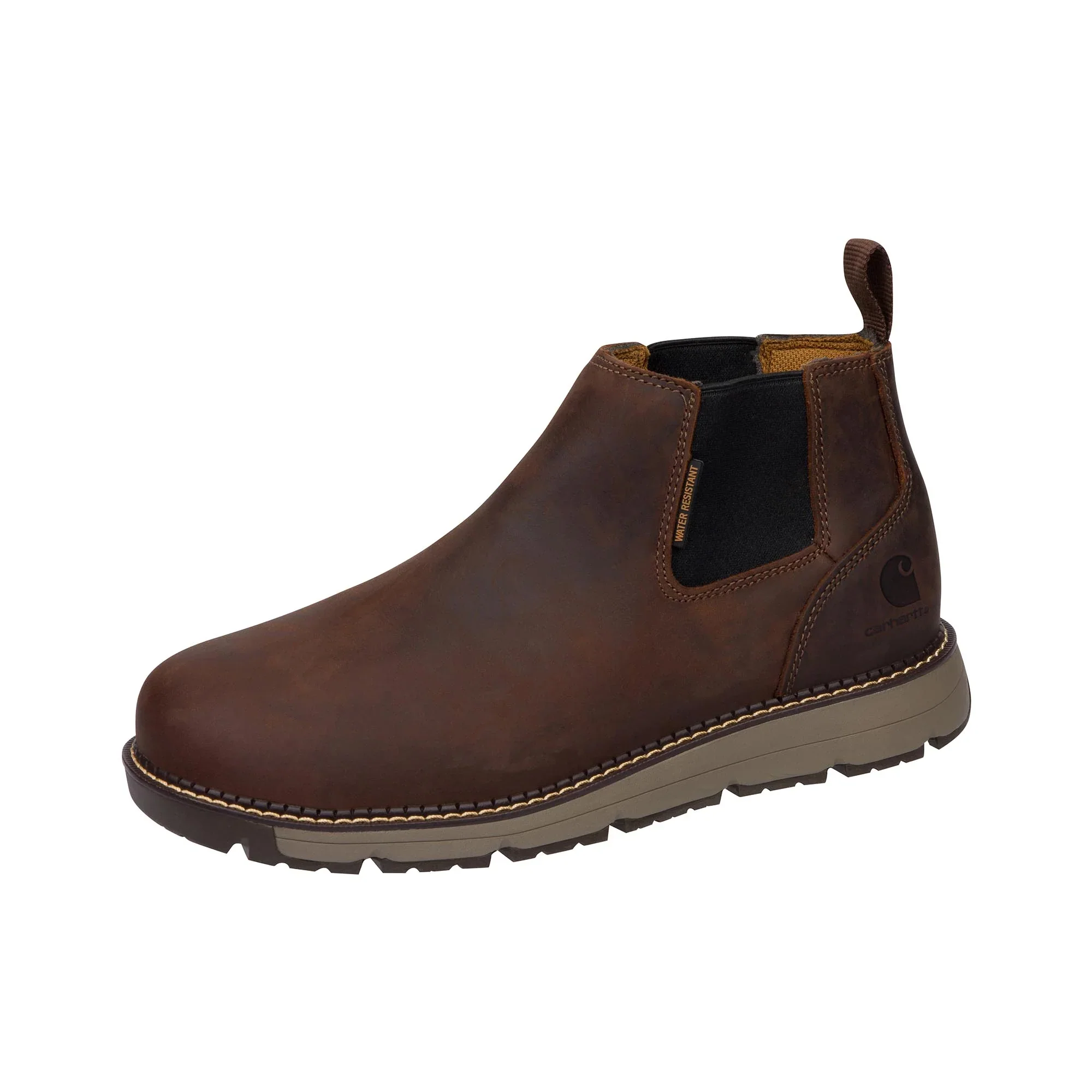 MEN'S CARHARTT MILLBROOK WATER RESISTANT 4-INCH SOFT TOE ROMEO WEDGE | DARK BROWN - Image 4