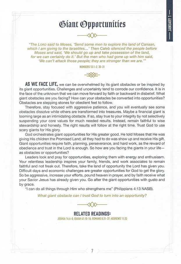 MEN'S CHRISTIAN ART GIFTS DAILY WISDOM DEVOTIONAL - Image 5