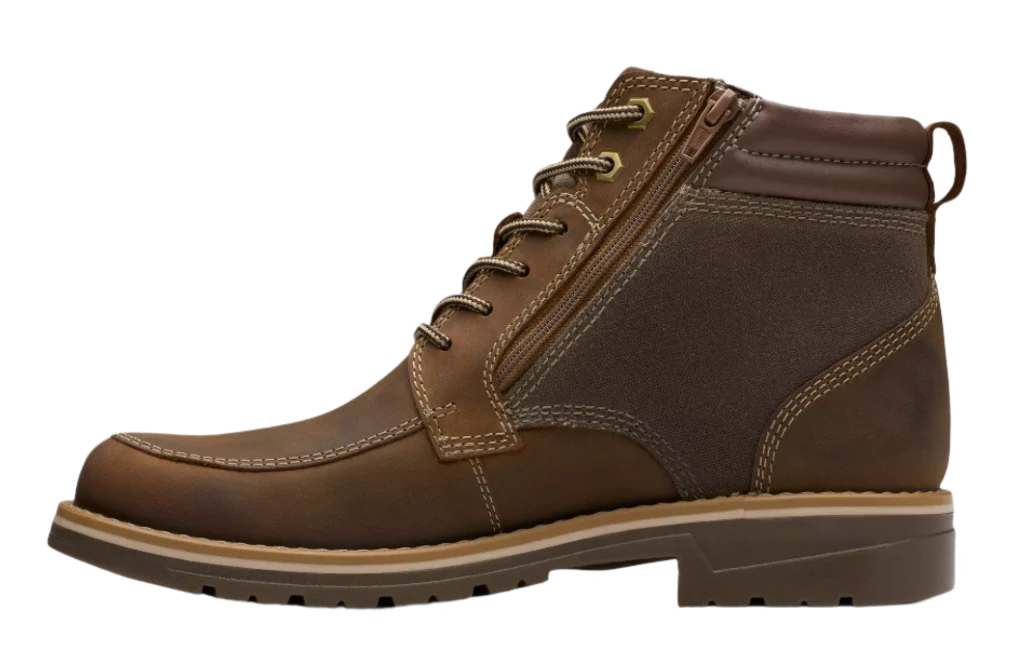 MEN'S CLARKS MORWELL ZIP | BEESWAX LEATHER - Image 3