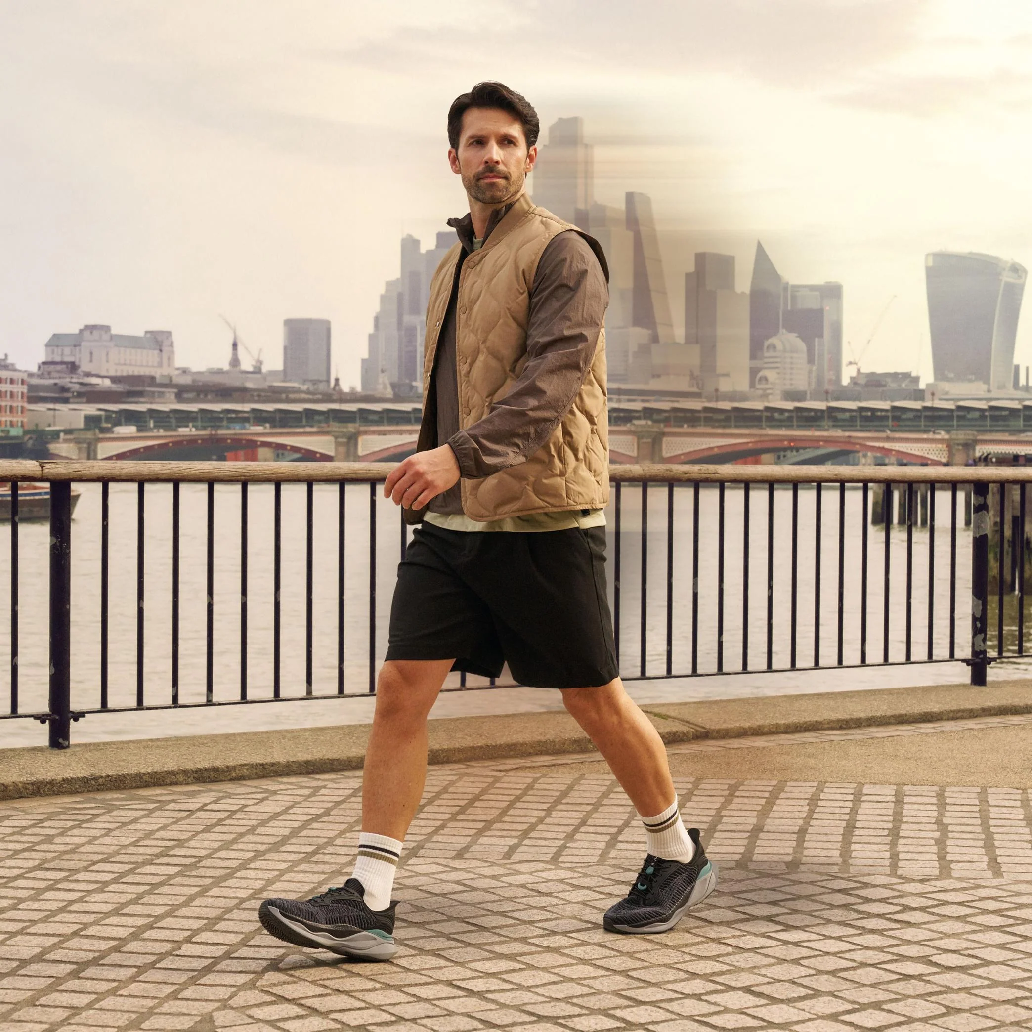 MEN'S CLARKS PACE RISE | BLACK COMBI - Image 11