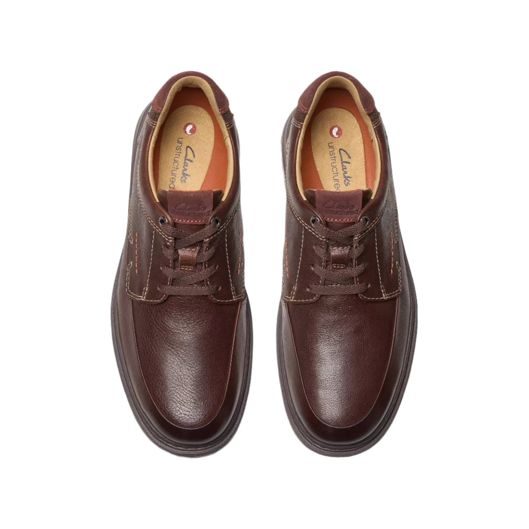 MEN'S CLARKS UN BRILEY LACE | MAHOGANY LEATHER - Image 4