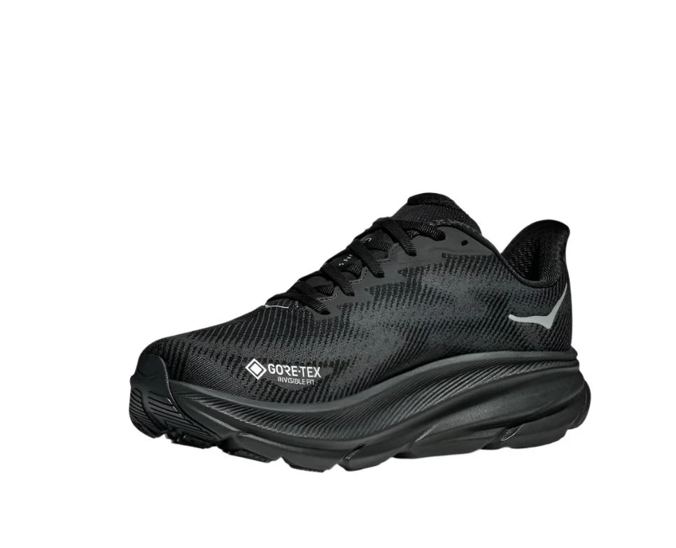 MEN'S HOKA CLIFTON 9 GTX | BLACK / BLACK - Image 5