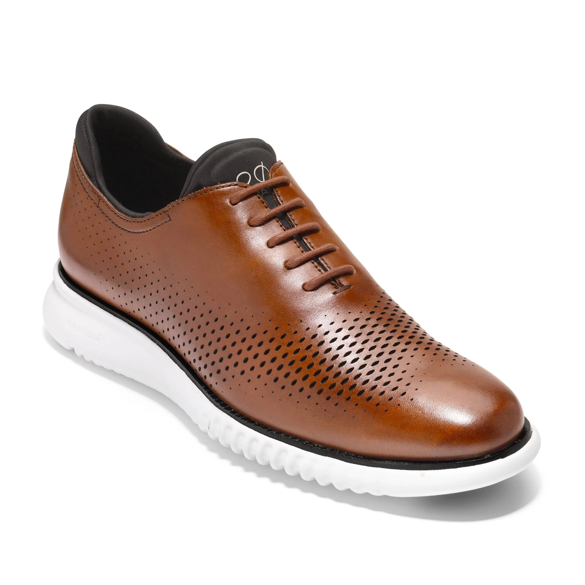 MEN'S COLE HAAN 2. ZERØGRAND LASER WINGTIP OXFORDS | BRITISH TAN / IVORY - Image 11