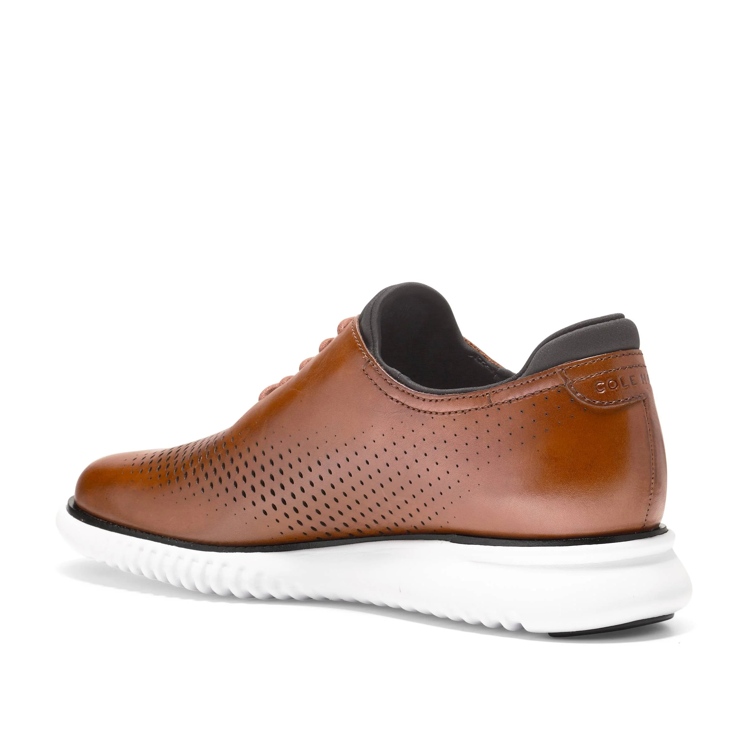 MEN'S COLE HAAN 2. ZERØGRAND LASER WINGTIP OXFORDS | BRITISH TAN / IVORY - Image 13