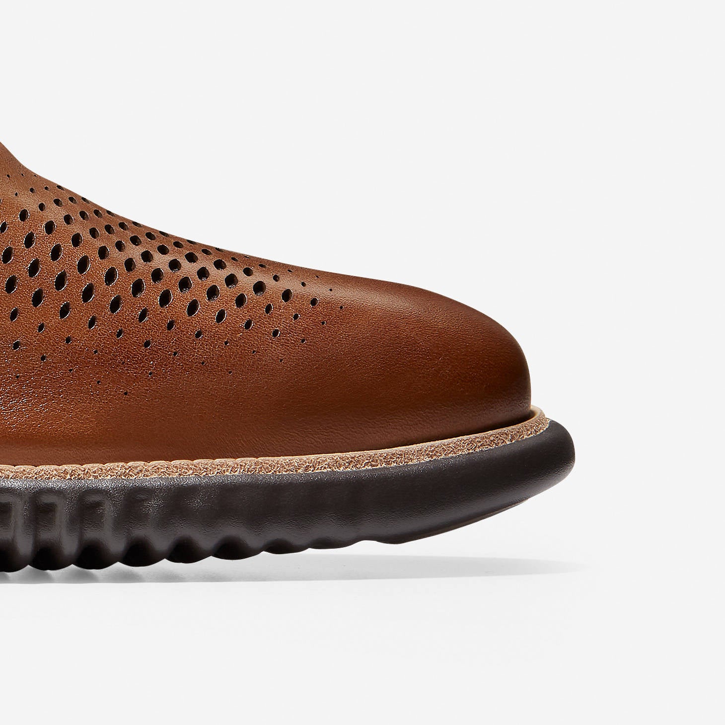 MEN'S COLE HAAN 2. ZERØGRAND LASER WINGTIP OXFORDS | BRITISH TAN / IVORY - Image 16