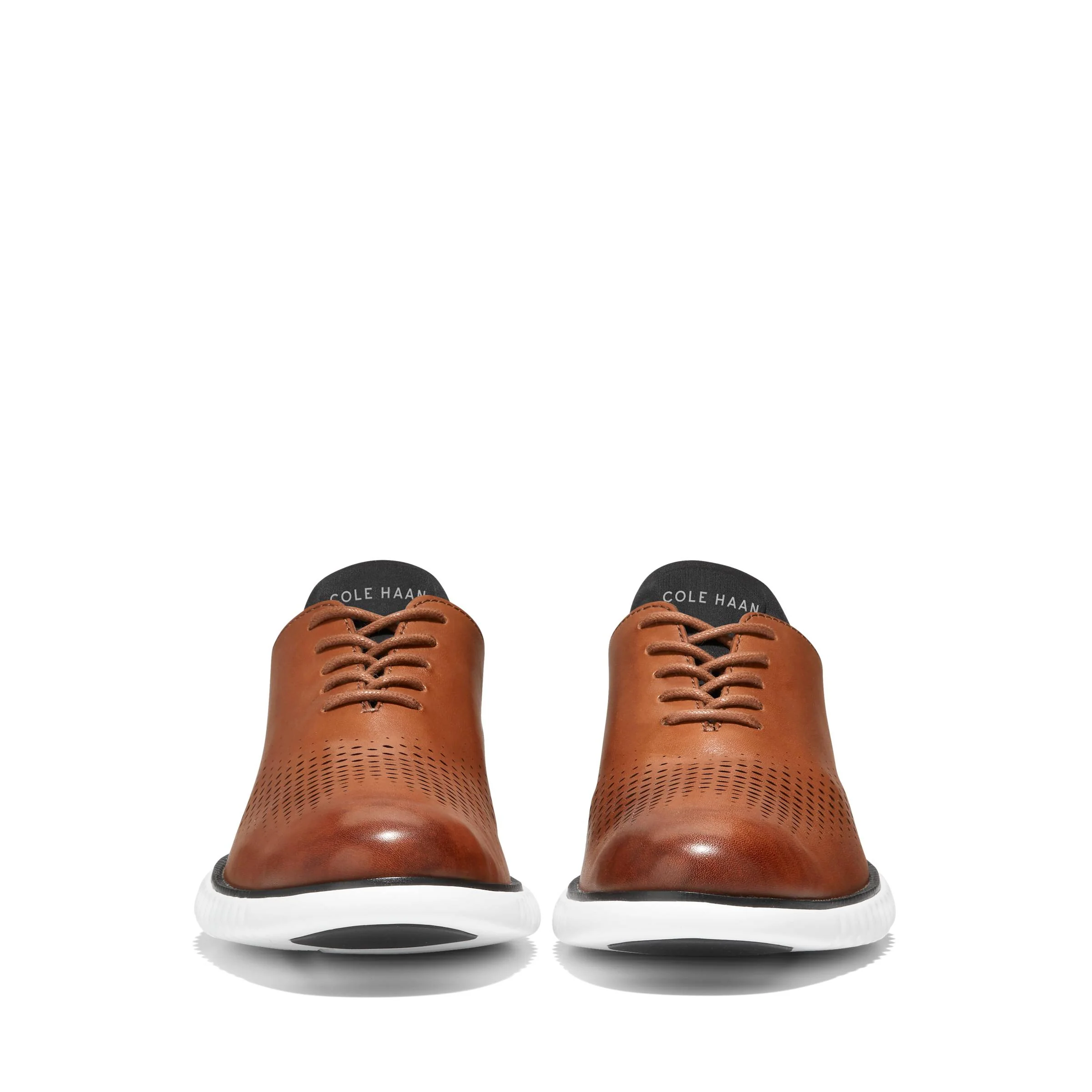 MEN'S COLE HAAN 2. ZERØGRAND LASER WINGTIP OXFORDS | BRITISH TAN / IVORY - Image 2