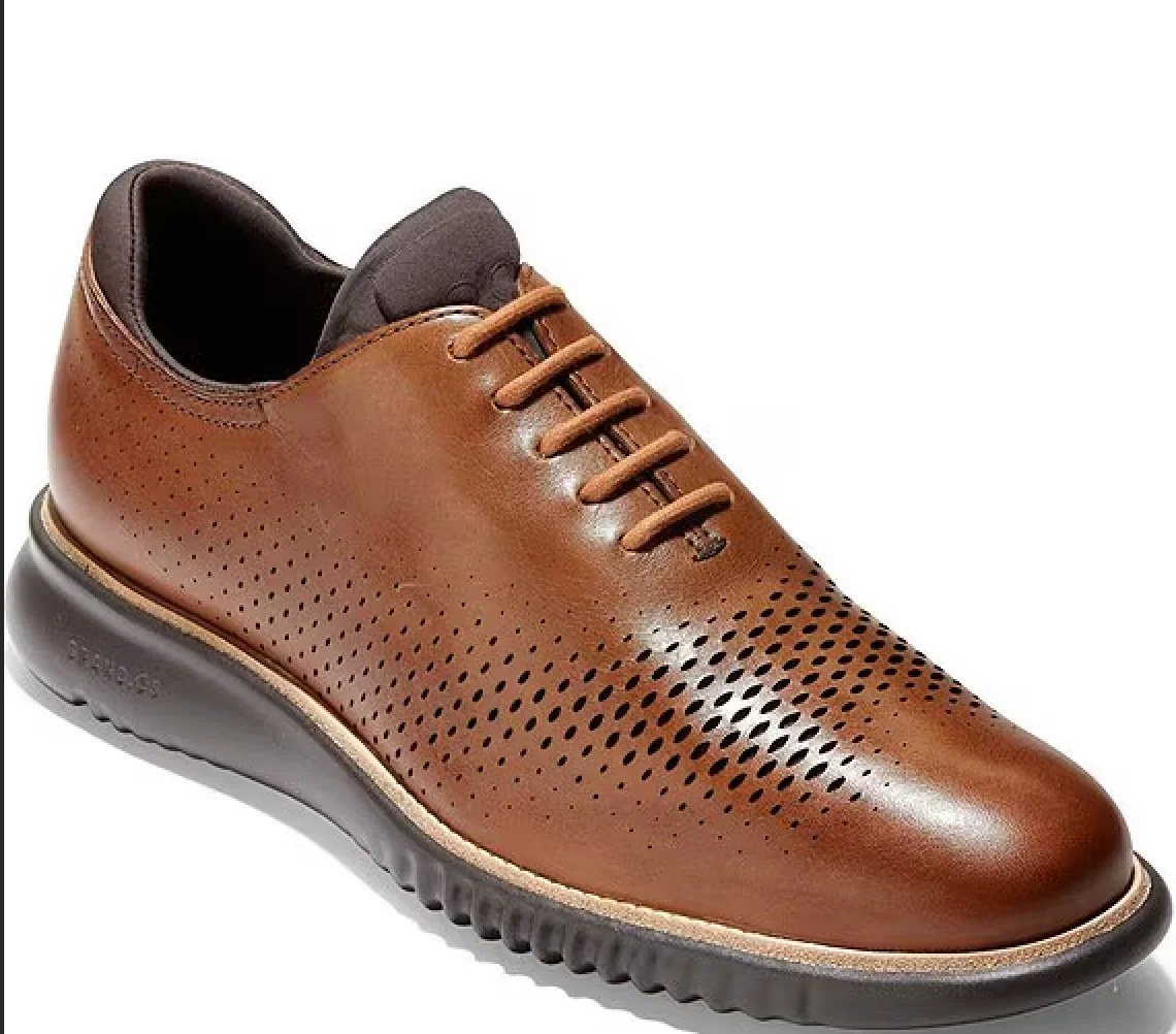 MEN'S COLE HAAN 2 ZERØGRAND LASER WING OXFORDS | BRITISH TAN / JAVA - Image 3