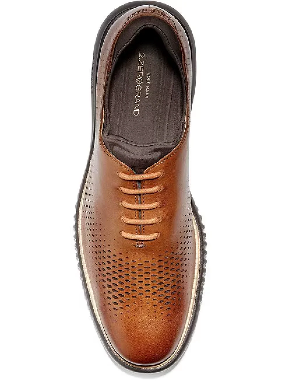 MEN'S COLE HAAN 2 ZERØGRAND LASER WING OXFORDS | BRITISH TAN / JAVA - Image 5