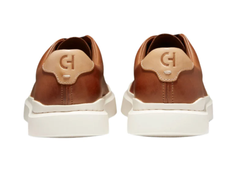 MEN'S COLE HAAN GRANDPRØ RALLY LASER CUT SNEAKERS | BRITISH TAN / IVORY - Image 5