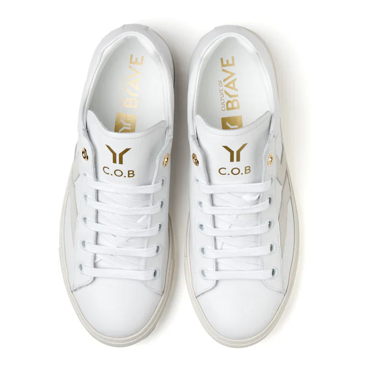 MEN'S C.O.B by CULTURE OF BRAVE COURAGE S31 | WHITE / OFF-WHITE WING - Image 4