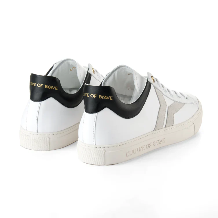 MEN'S C.O.B by CULTURE OF BRAVE COURAGE S32 | WHITE / OFF-WHITE WING / BLACK - Image 6