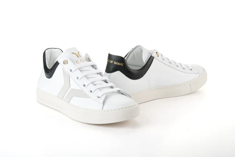 MEN'S C.O.B by CULTURE OF BRAVE COURAGE S32 | WHITE / OFF-WHITE WING / BLACK - Image 7