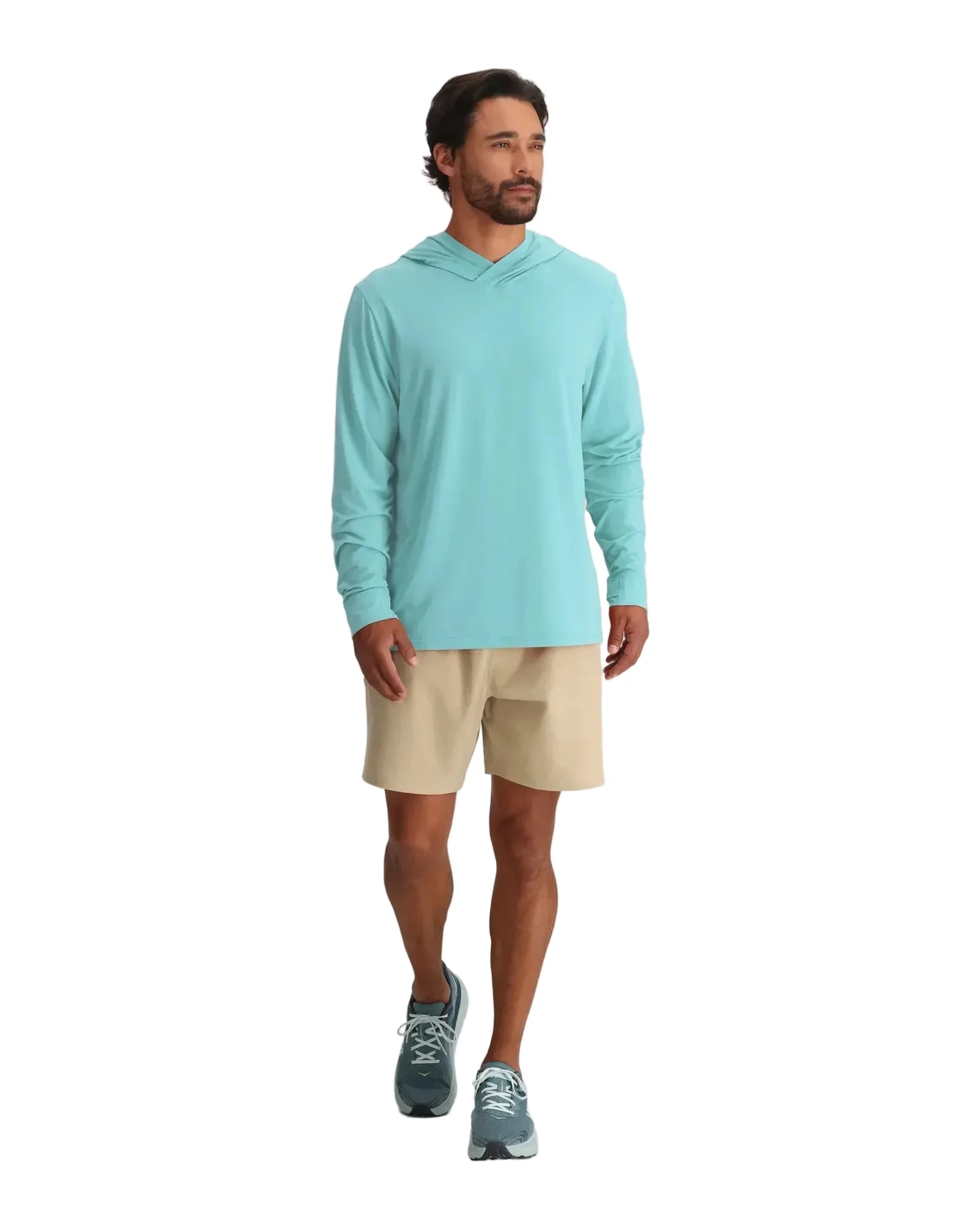 MEN'S FREE FLY ELEVATE LIGHTWEIGHT HOODIE |  BAHAMA BLUE - Image 3