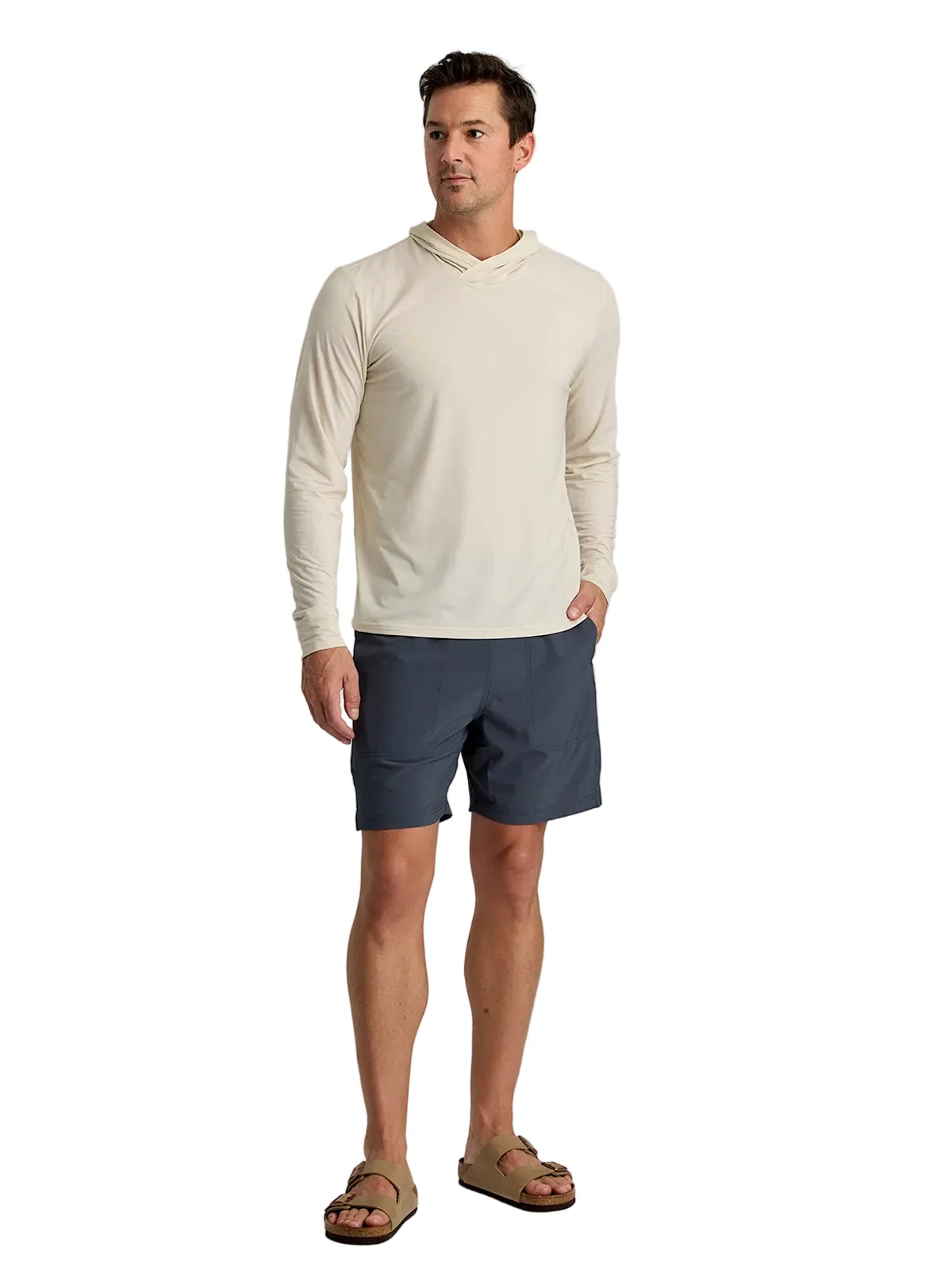 MEN'S FREE FLY ELEVATE LIGHTWEIGHT HOODIE | HEATHER BIRCH - Image 3