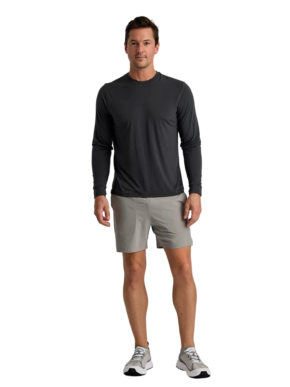 MEN'S FREE FLY ELEVATE LIGHTWEIGHT LONG SLEEVE | BLACK SAND - Image 3