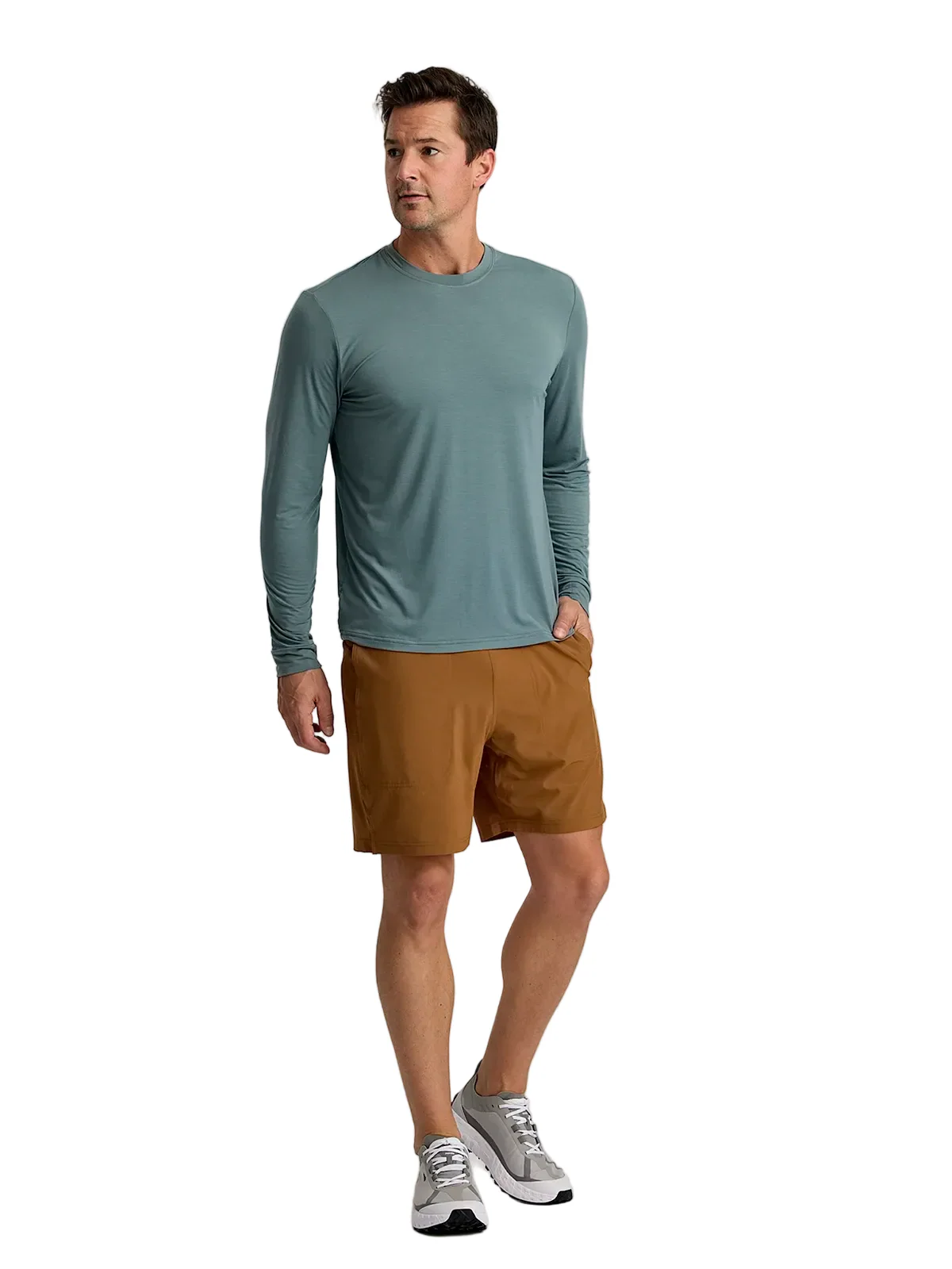 MEN'S FREE FLY ELEVATE LIGHTWEIGHT LONG SLEEVE | STORMY SEA - Image 3