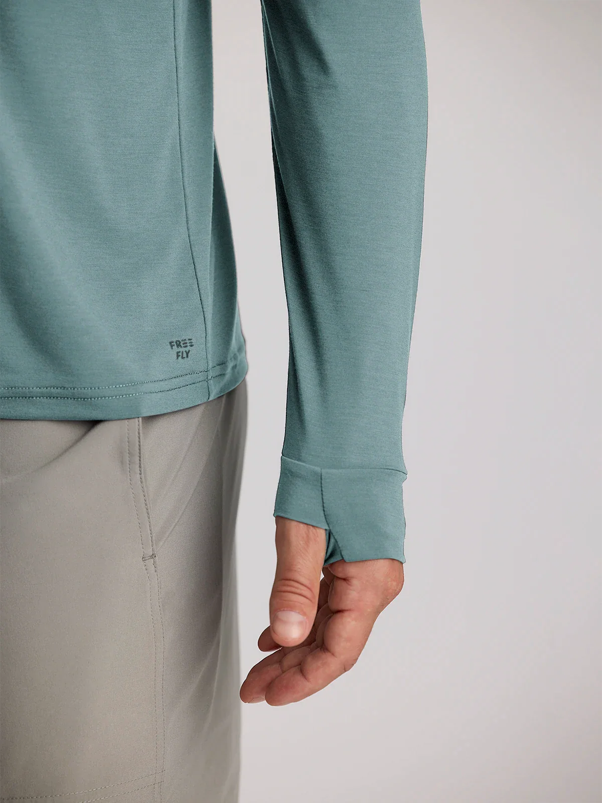 MEN'S FREE FLY ELEVATE LIGHTWEIGHT LONG SLEEVE | STORMY SEA - Image 4