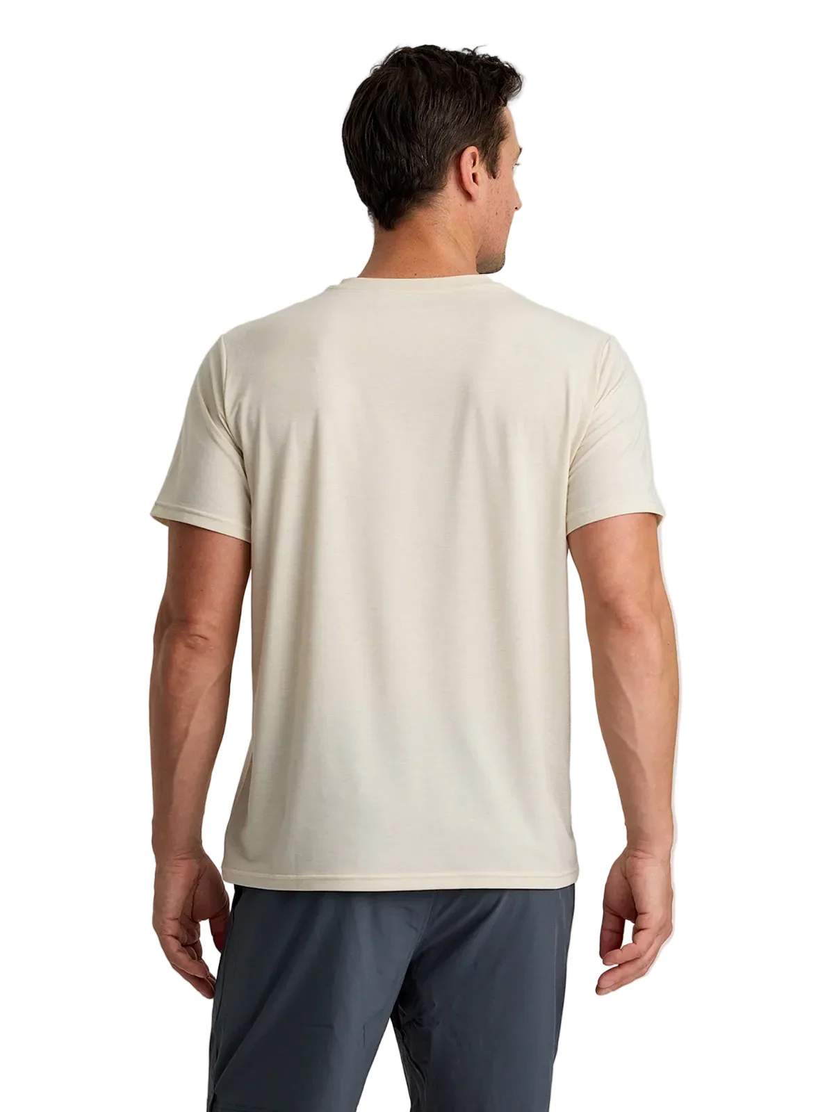 MEN'S FREE FLY ELEVATE LIGHTWEIGHT TEE | HEATHER BIRCH - Image 2
