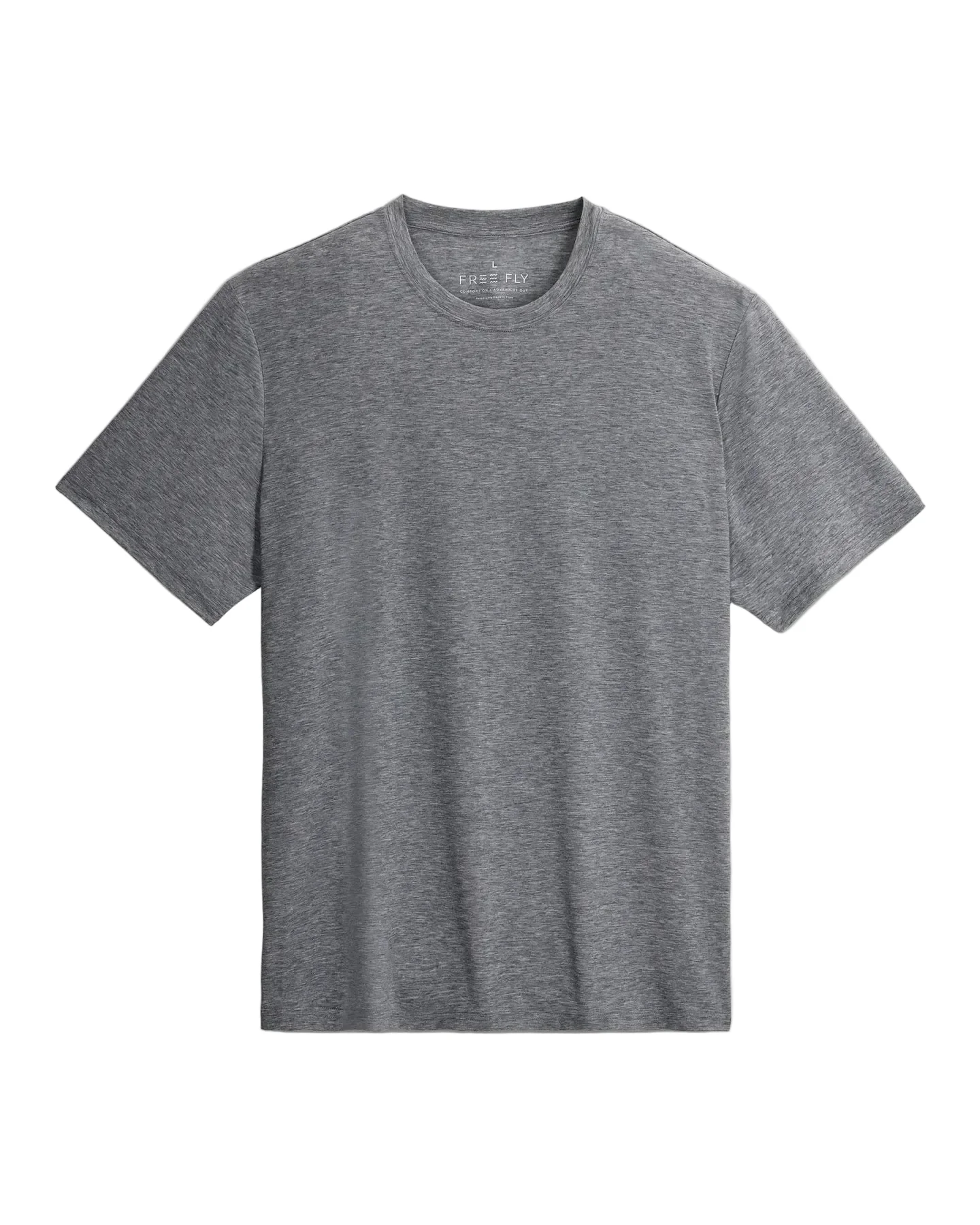 MEN'S FREE FLY ELEVATE LIGHTWEIGHT TEE | HEATHER GREY - Image 4