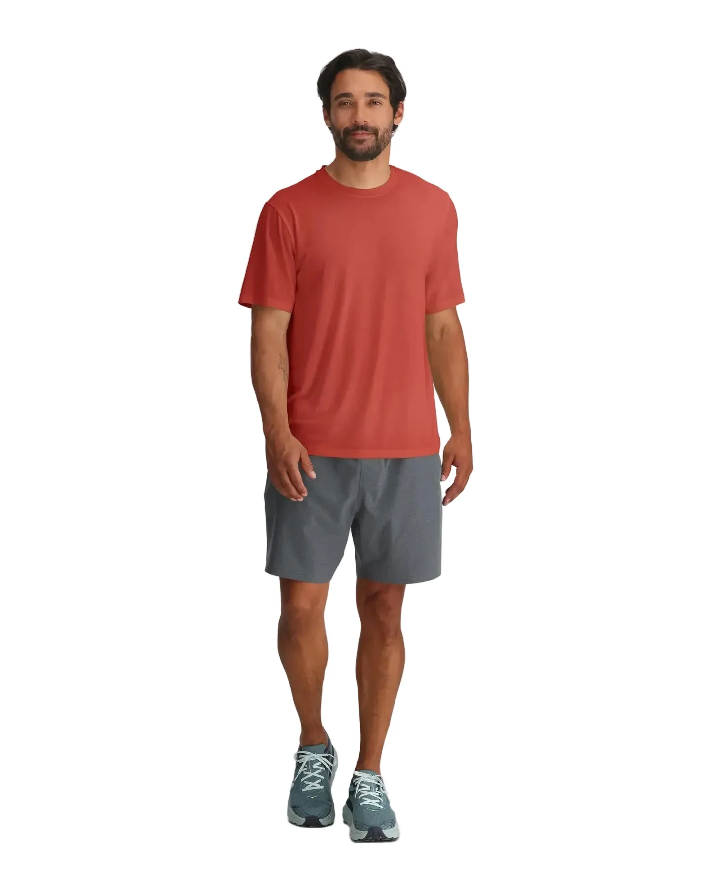 MEN'S FREE FLY ELEVATE LIGHTWEIGHT TEE | RED CLAY - Image 3