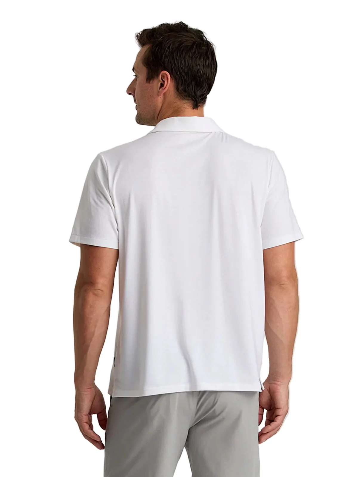 MEN'S FREE FLY ELEVATE POLO | BRIGHT WHITE - Image 2