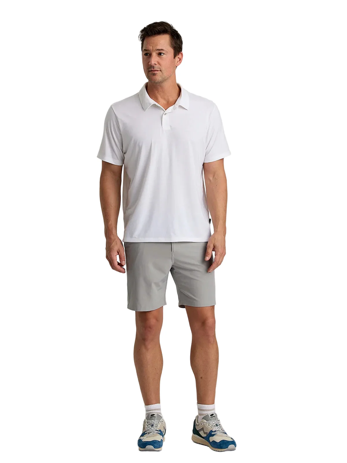 MEN'S FREE FLY ELEVATE POLO | BRIGHT WHITE - Image 3