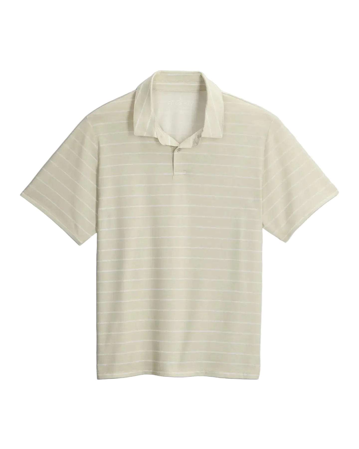 MEN'S FREE FLY ELEVATE POLO | DASH STRIPE BIRCH - Image 4