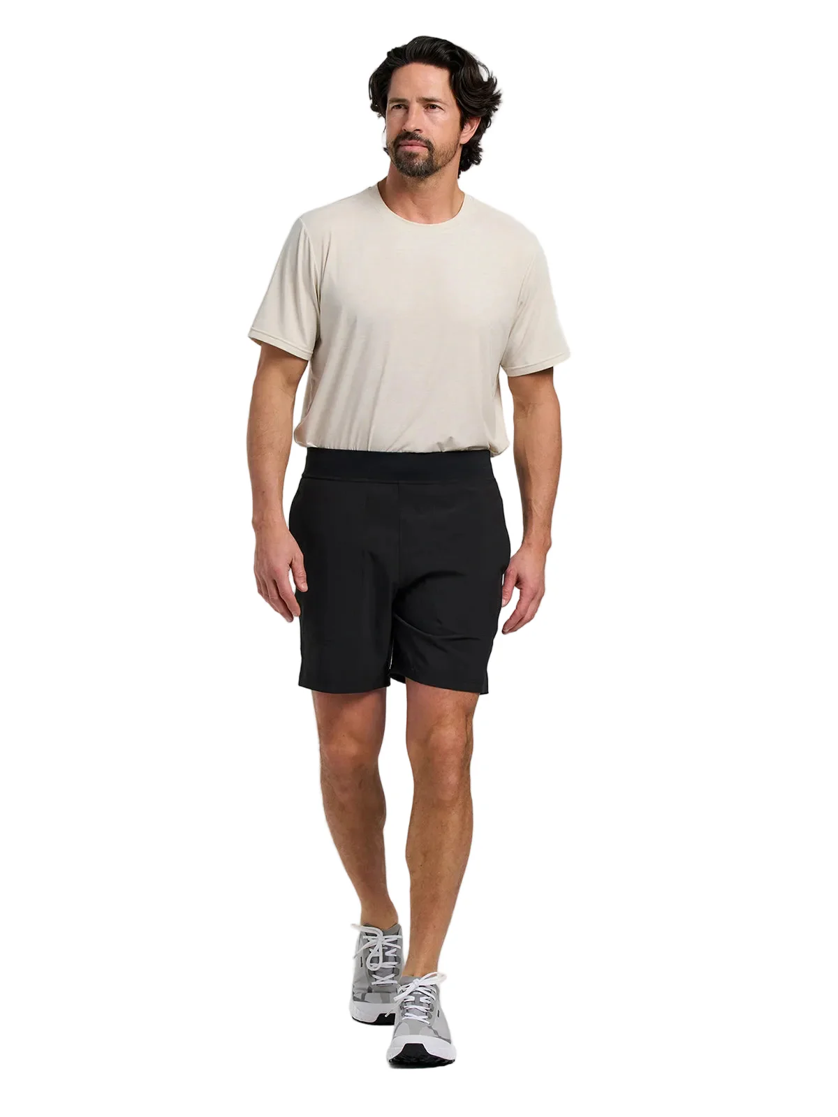 MEN'S FREE FLY 7" ACTIVE BREEZE SHORT | BLACK - Image 4