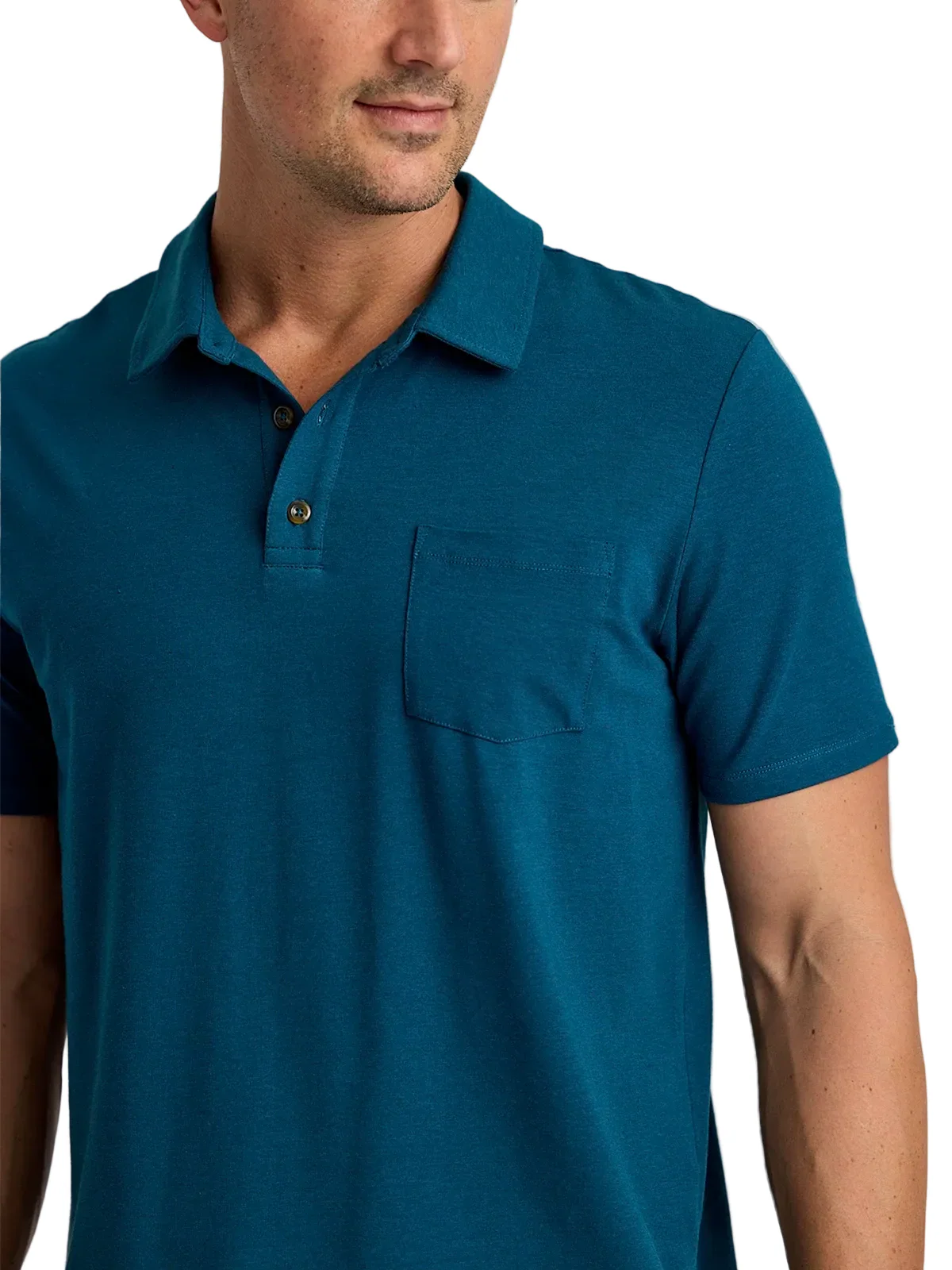 MEN'S FREE FLY BAMBOO CURRENT POLO | LEGION BLUE - Image 3